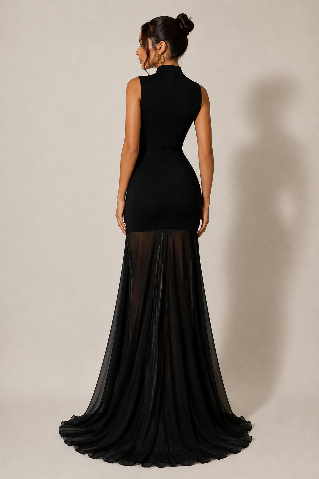 Sorella Keyhole Mermaid Maxi Dress