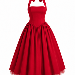 AMOUR DRESS — Backless Mesh Midi Dress