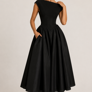 Aurelia Midikleid mit offenem Rücken