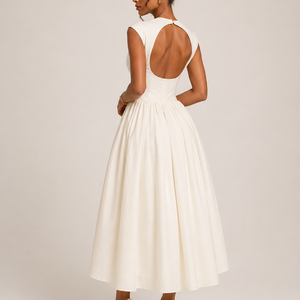 Aurelia Midikleid mit offenem Rücken