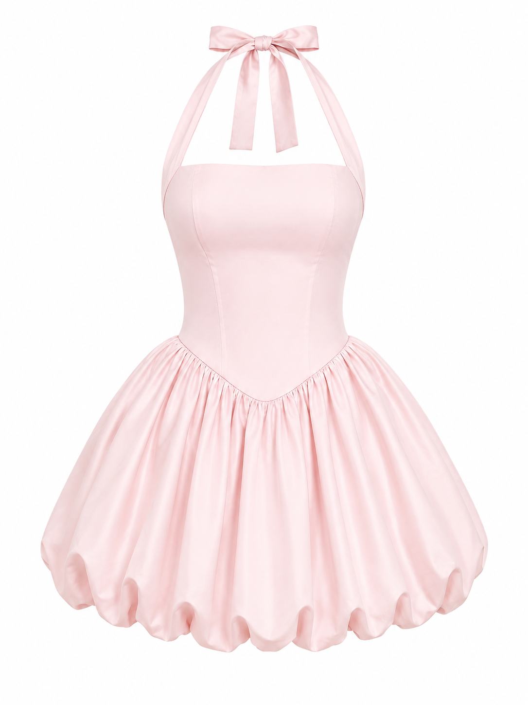 NOELLE MINI — Halter Bubble Dress