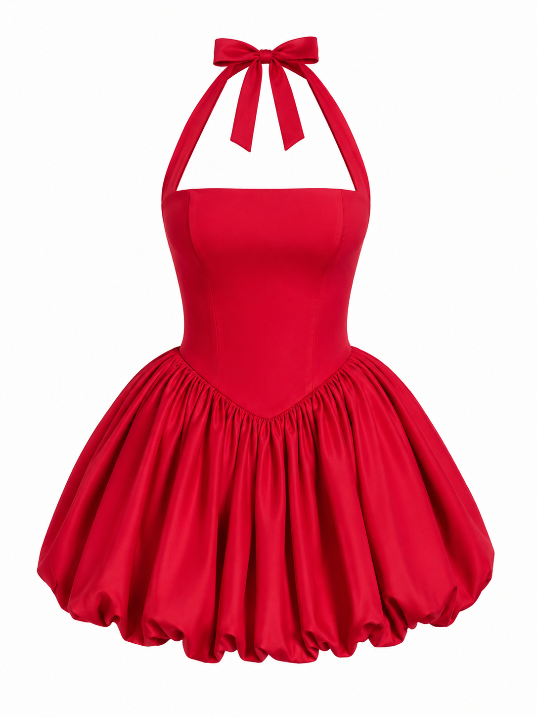 NOELLE MINI — Halter Bubble Dress