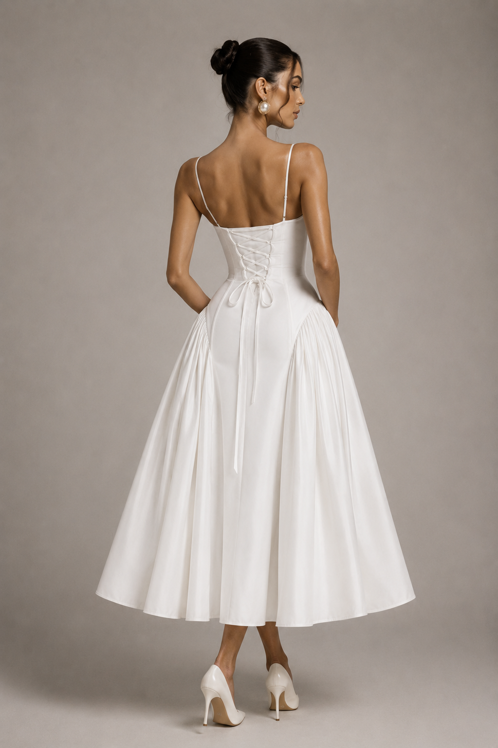 ELOISE DRESS — Corset Midi Dress