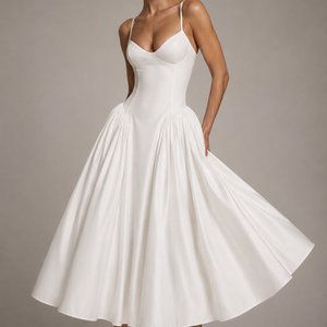 ELOISE DRESS — Corset Midi Dress