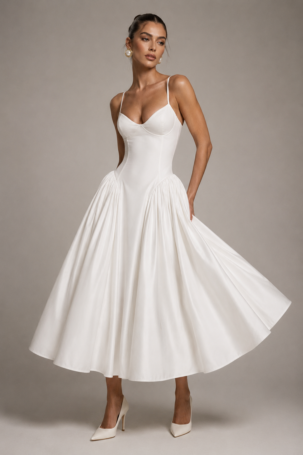 ELOISE DRESS — Corset Midi Dress