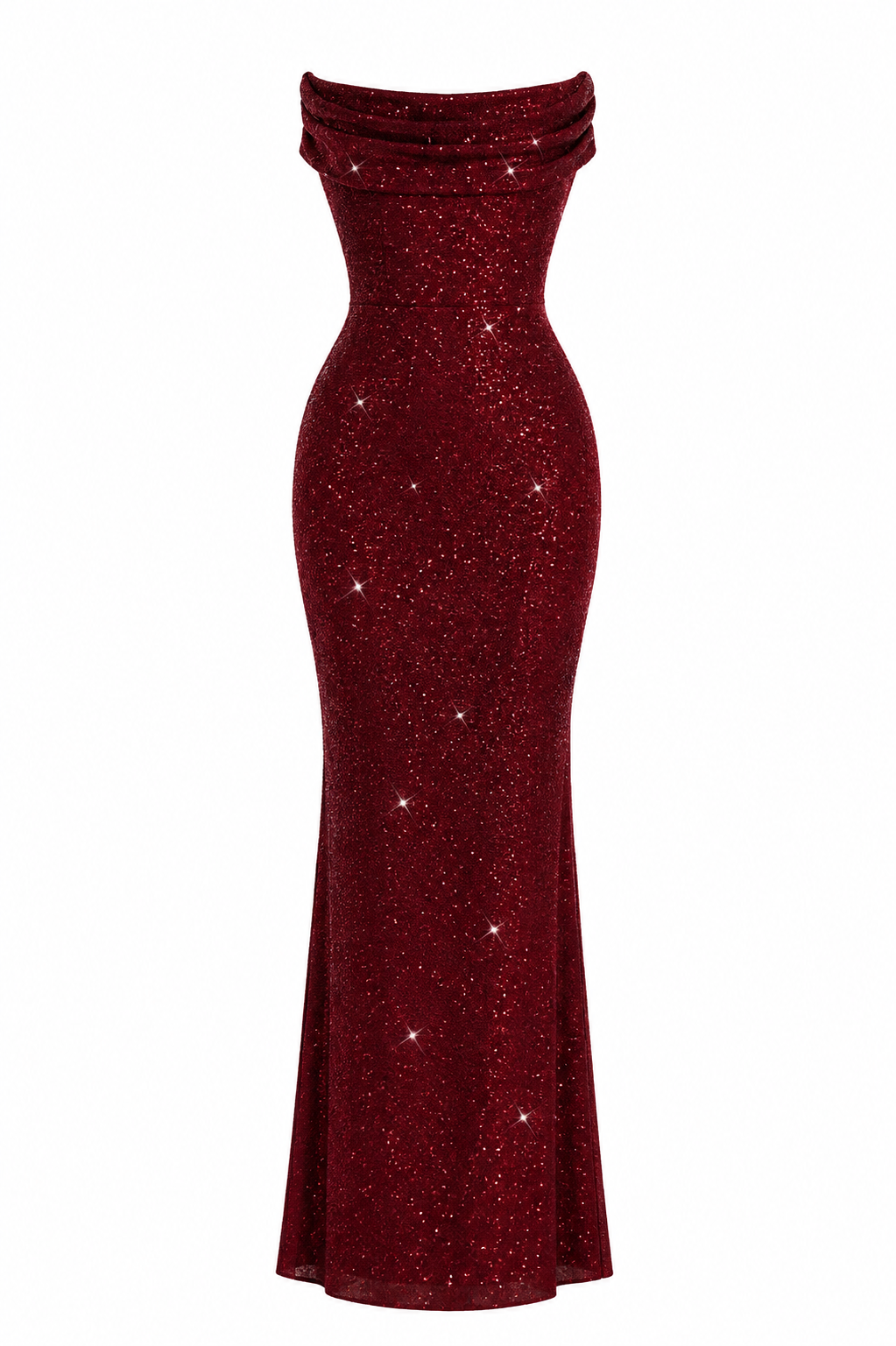 VERONA GOWN — Strapless Sequin Corset Maxi