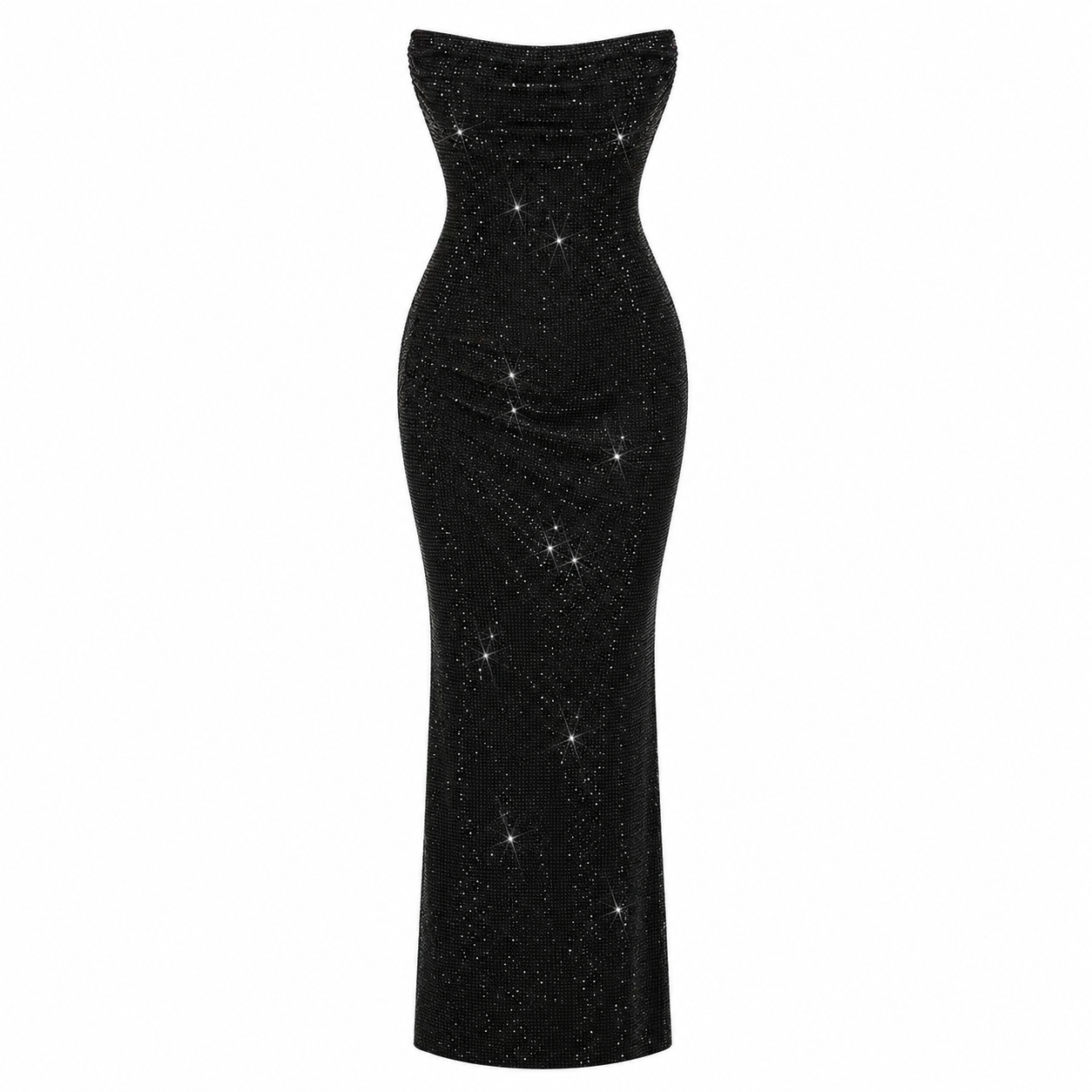 VERONA GOWN — Strapless Sequin Corset Maxi