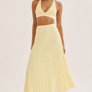SIENNA SKIRT — Pleated Maxi
