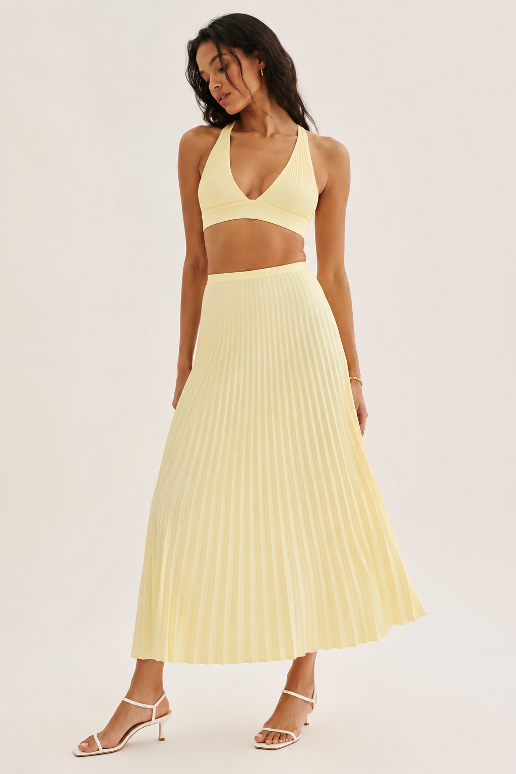 SIENNA SKIRT — Pleated Maxi