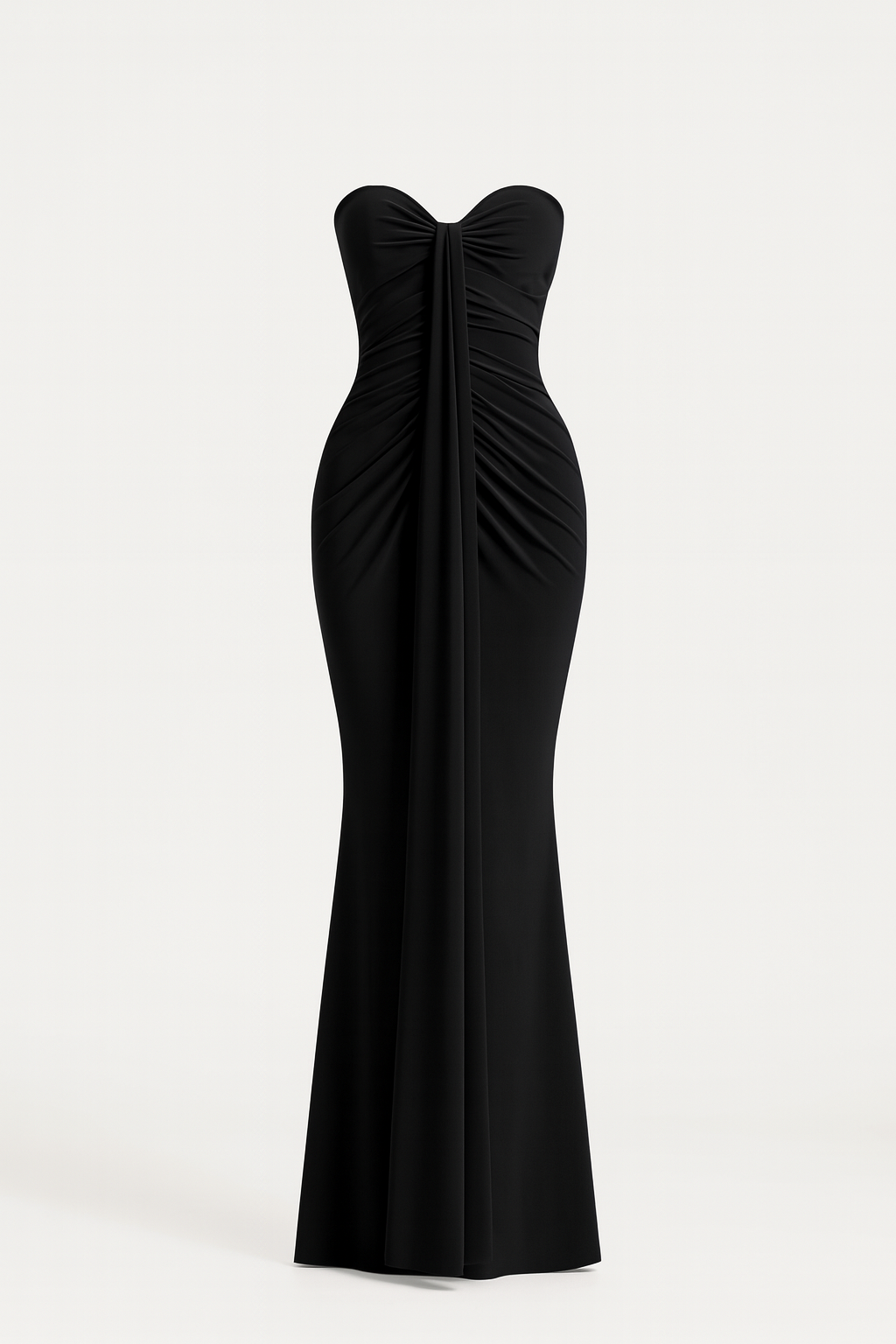 Elena Ruched Column Gown