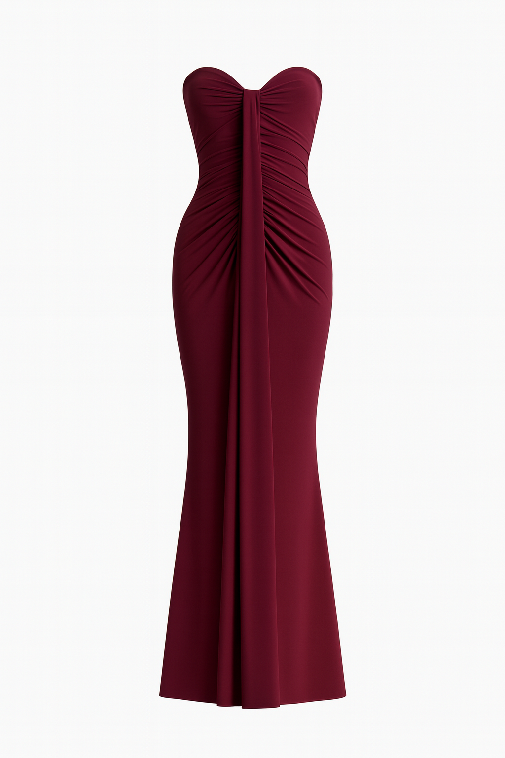 Elena Ruched Column Gown