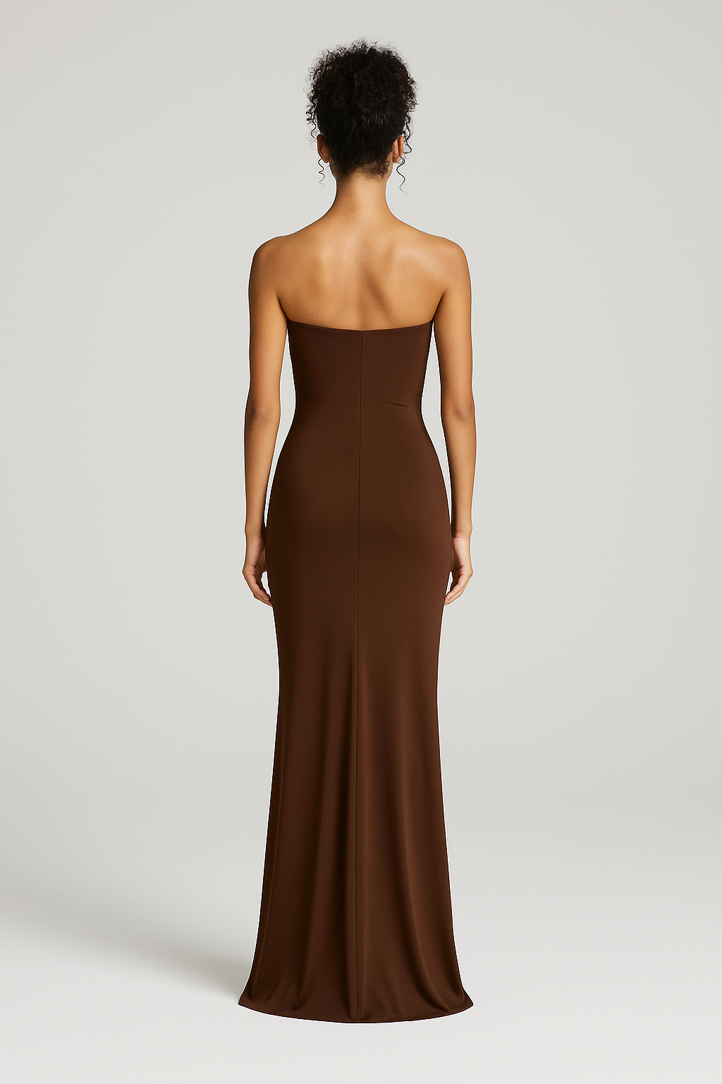 Elena Ruched Column Gown