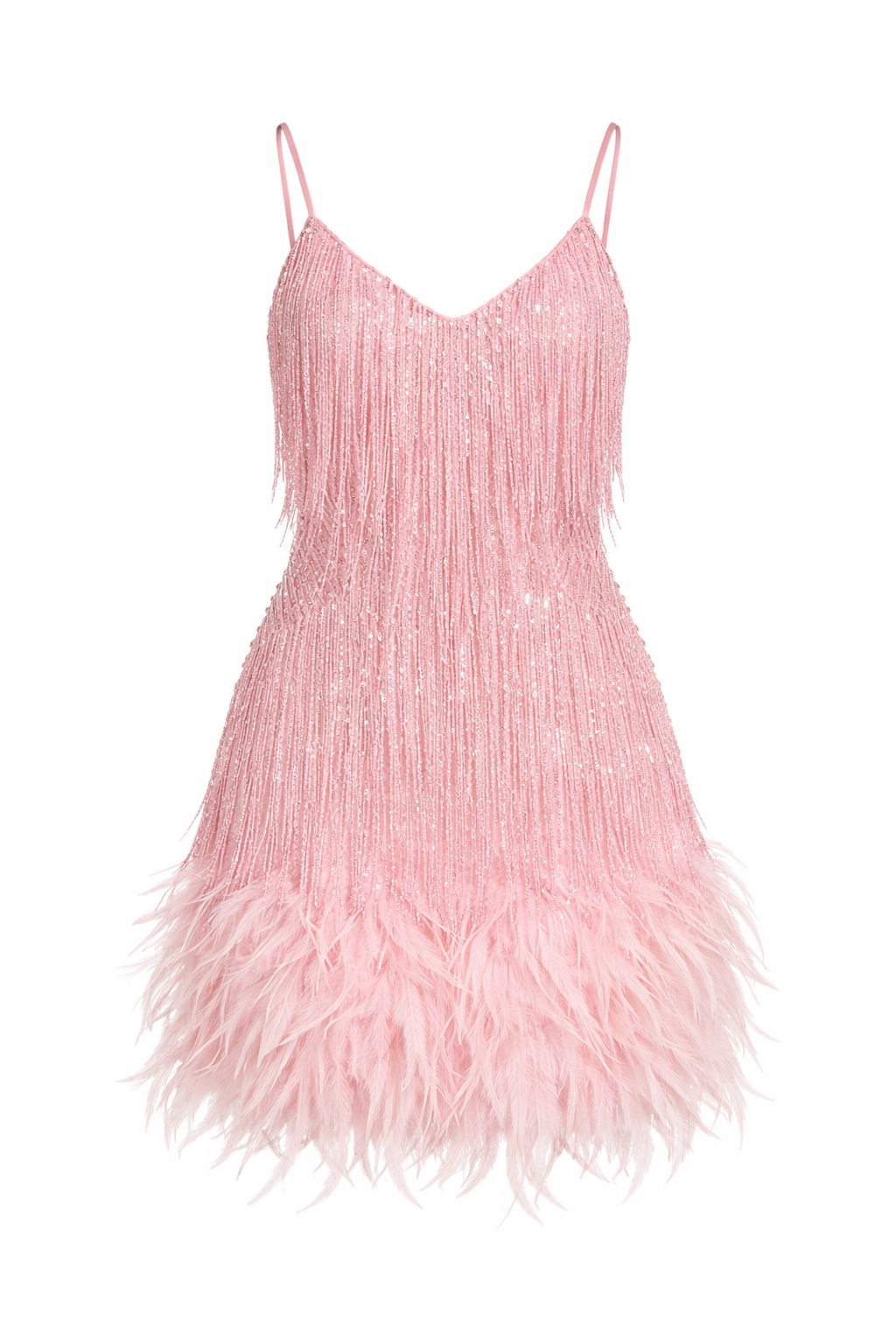 Paloma Feather Tassel Mini Dress