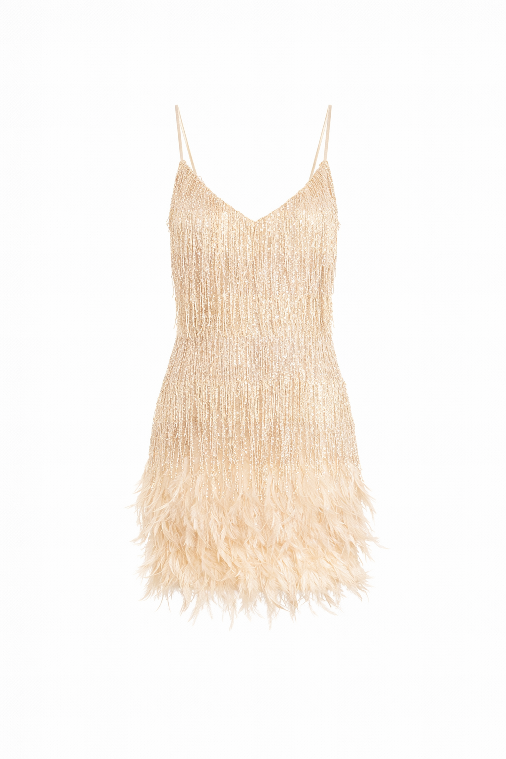 Paloma Feather Tassel Mini Dress