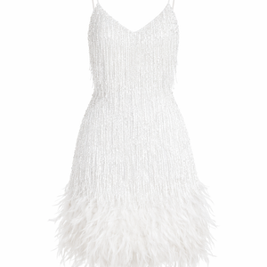 Paloma Feather Tassel Mini Dress