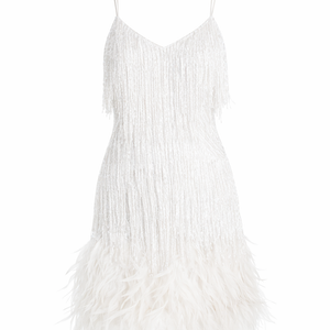 Paloma Feather Tassel Mini Dress