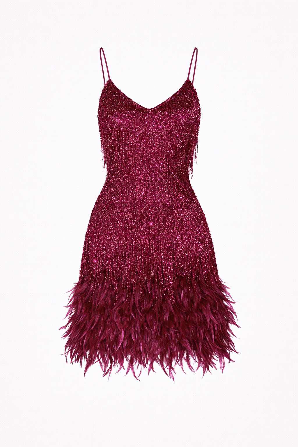 Paloma Feather Tassel Mini Dress