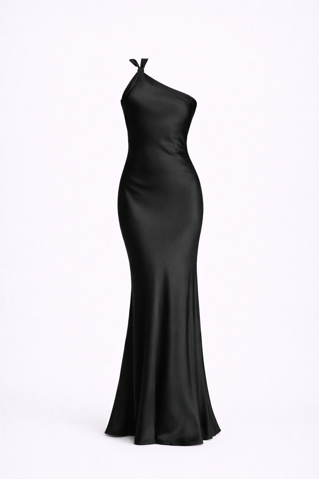 Provence Gown  — One-Shoulder Satin with Open Back