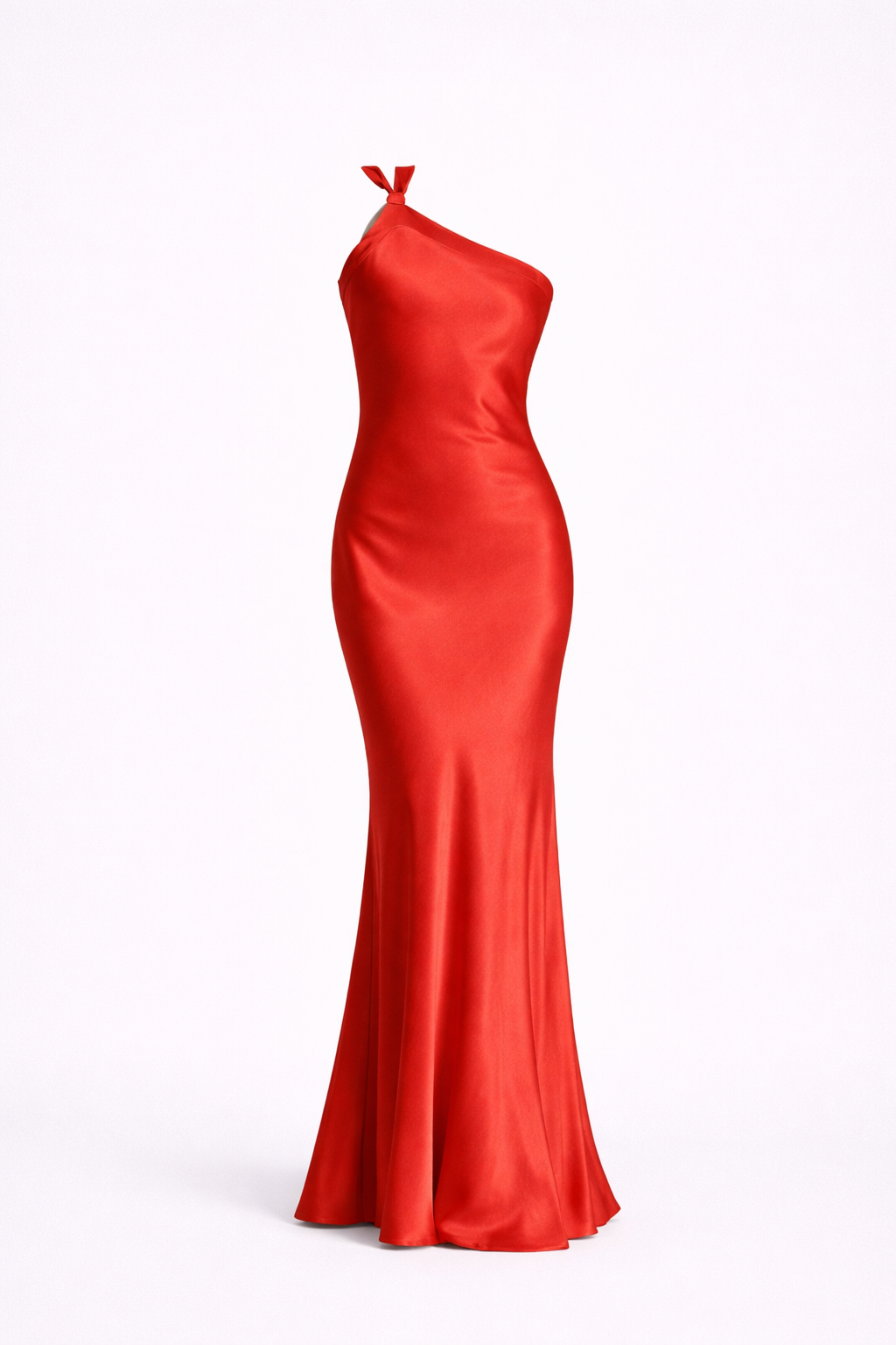 Provence Gown  — One-Shoulder Satin with Open Back