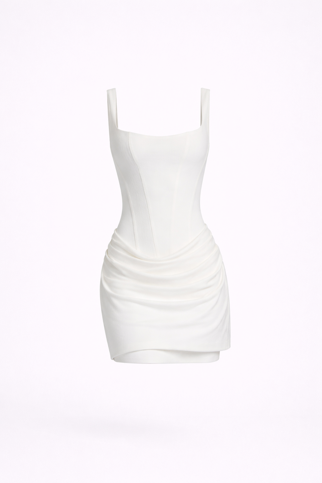 Siena Mini— Corset Bodice Draped Skirt Dress