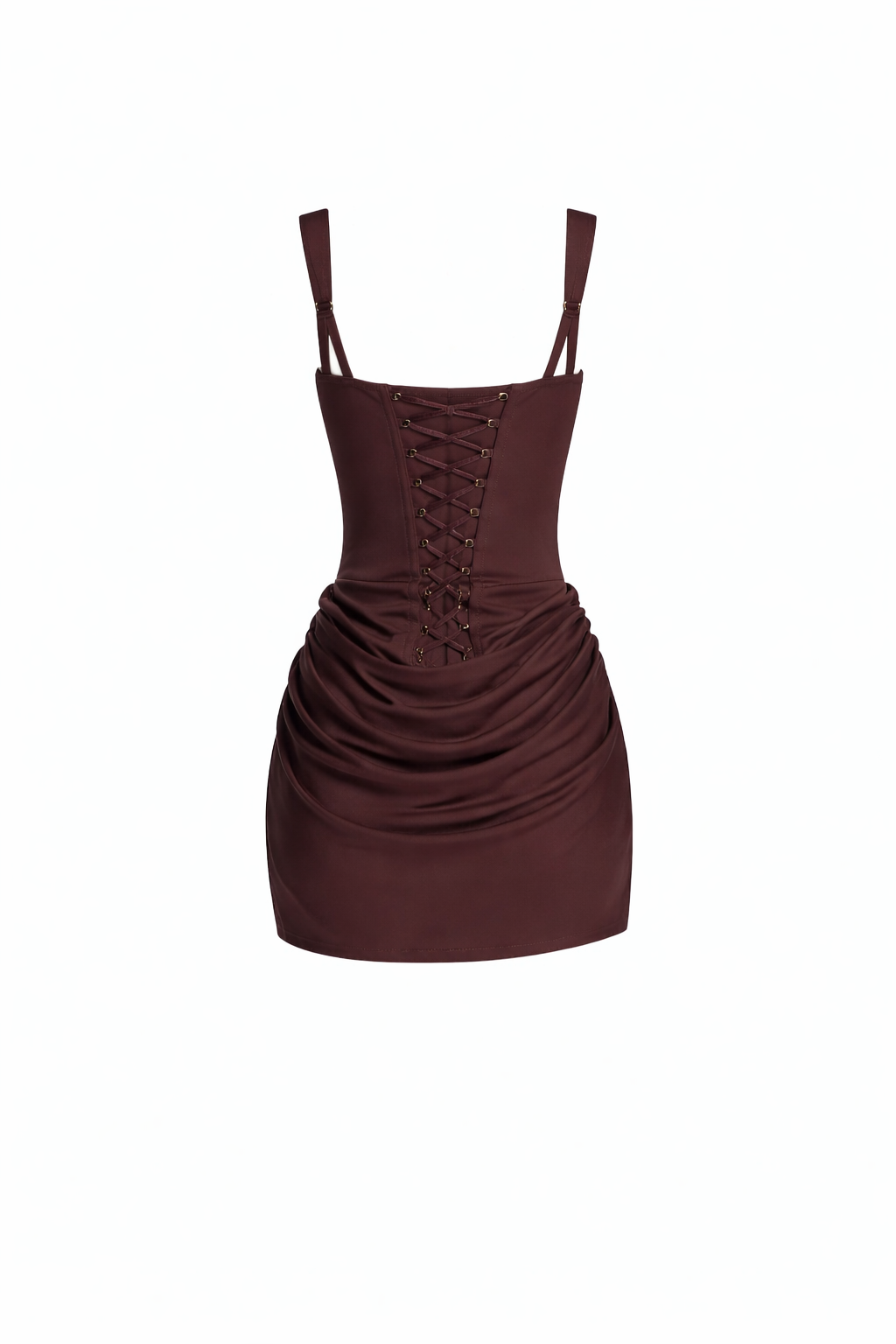 Siena Mini— Corset Bodice Draped Skirt Dress
