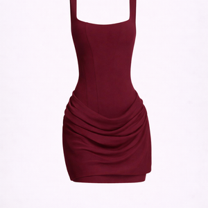 Siena Mini— Corset Bodice Draped Skirt Dress