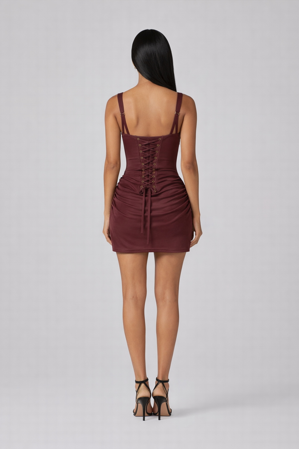 Siena Mini— Corset Bodice Draped Skirt Dress
