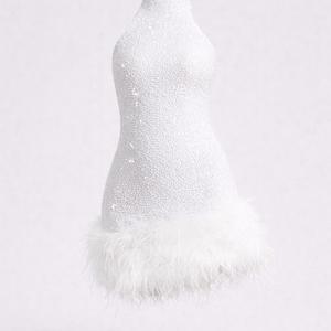 Cannes Mini — Sequin Halter Dress