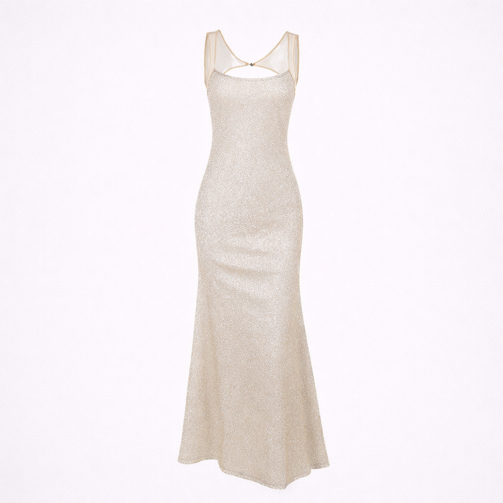 PORTOFINO GOWN — Sequin Backless Slip Dress