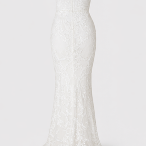 BAROQUE GOWN — Strapless Sequin Embroidered Mermaid Dress