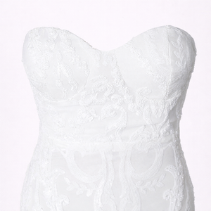 BAROQUE GOWN — Strapless Sequin Embroidered Mermaid Dress