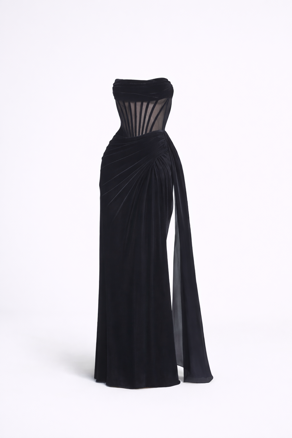 Delilah Bodice Velvelt Gown