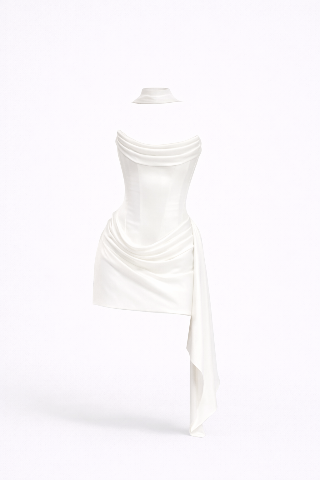 Bianca Cowl Neck Corset Mini  Dress