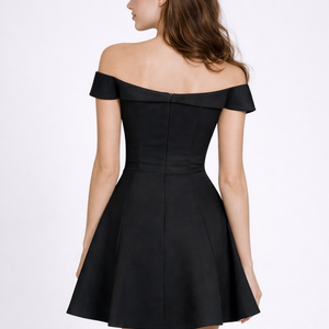 Grace Mini— Halter Satin Dress with Flowing Scarf Tie