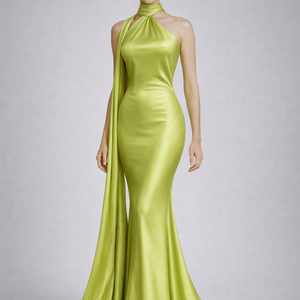 Sienna One-Shoulder Draped Satin Gown