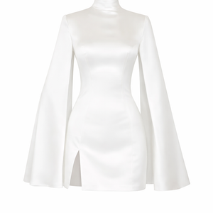 Monroe Satin Cape Mini Dress