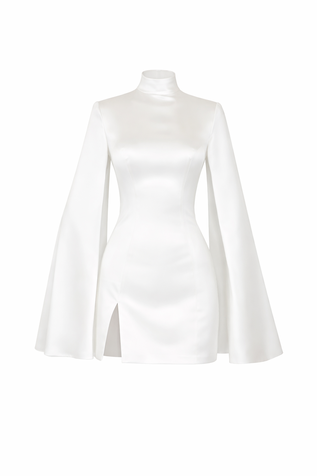 Monroe Satin Cape Mini Dress