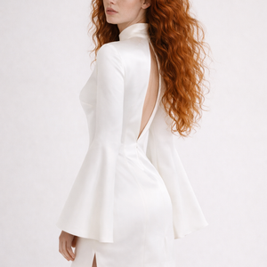 Monroe Satin Cape Mini Dress