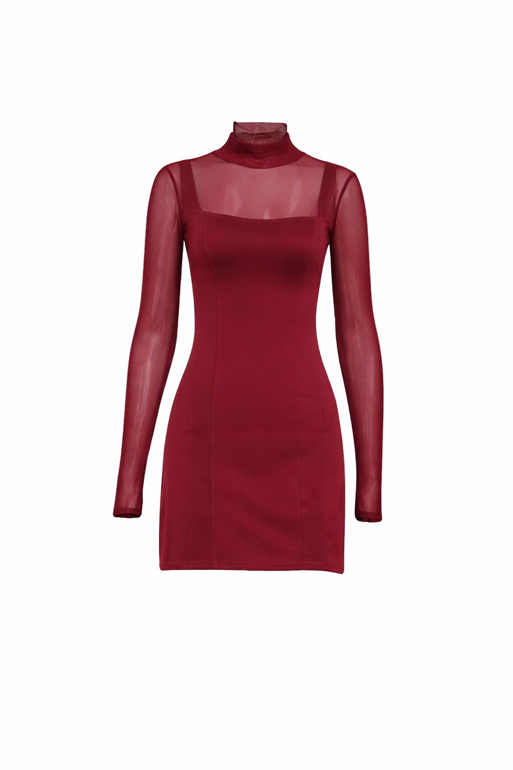 Eloise Mesh Panel Mini Dress