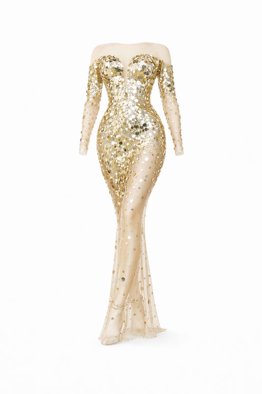 Stardust Sequin Ombré Mini Dress