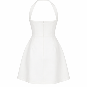 Amalfi Halter Fit-and-Flare Mini Dress