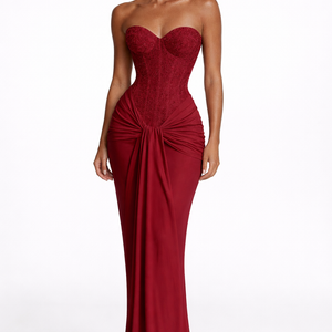 SERAPHINE DRESS — Strapless Corset Maxi