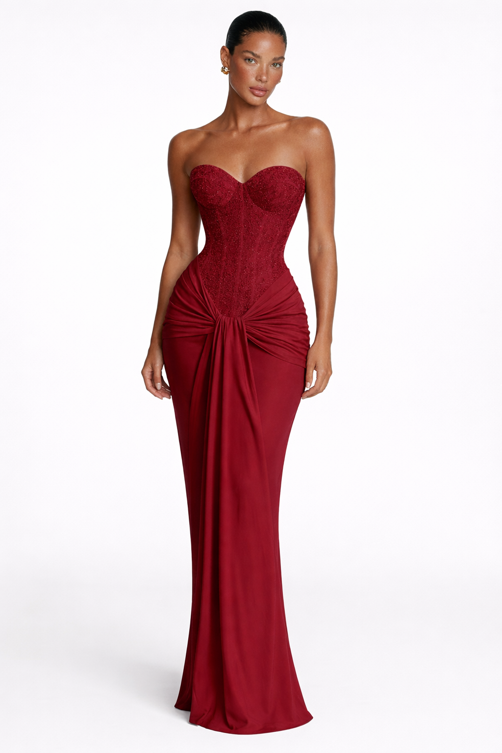 SERAPHINE DRESS — Strapless Corset Maxi