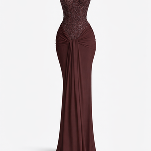 SERAPHINE DRESS — Strapless Corset Maxi