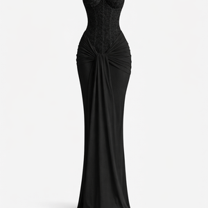 SERAPHINE DRESS — Strapless Corset Maxi