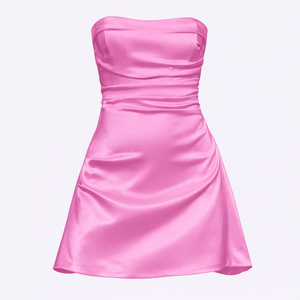 LUNA DRESS — Strapless Summer Mini