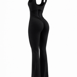 KAIA BODYSUIT — Seamless Sculpting Flare-Leg One-Piece