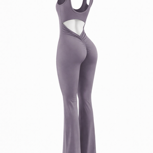 KAIA BODYSUIT — Seamless Sculpting Flare-Leg One-Piece