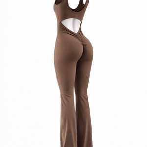 KAIA BODYSUIT — Seamless Sculpting Flare-Leg One-Piece