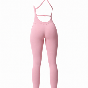 TALIA JUMPSUIT — Sculpting Cross-Back Performance One-Piece